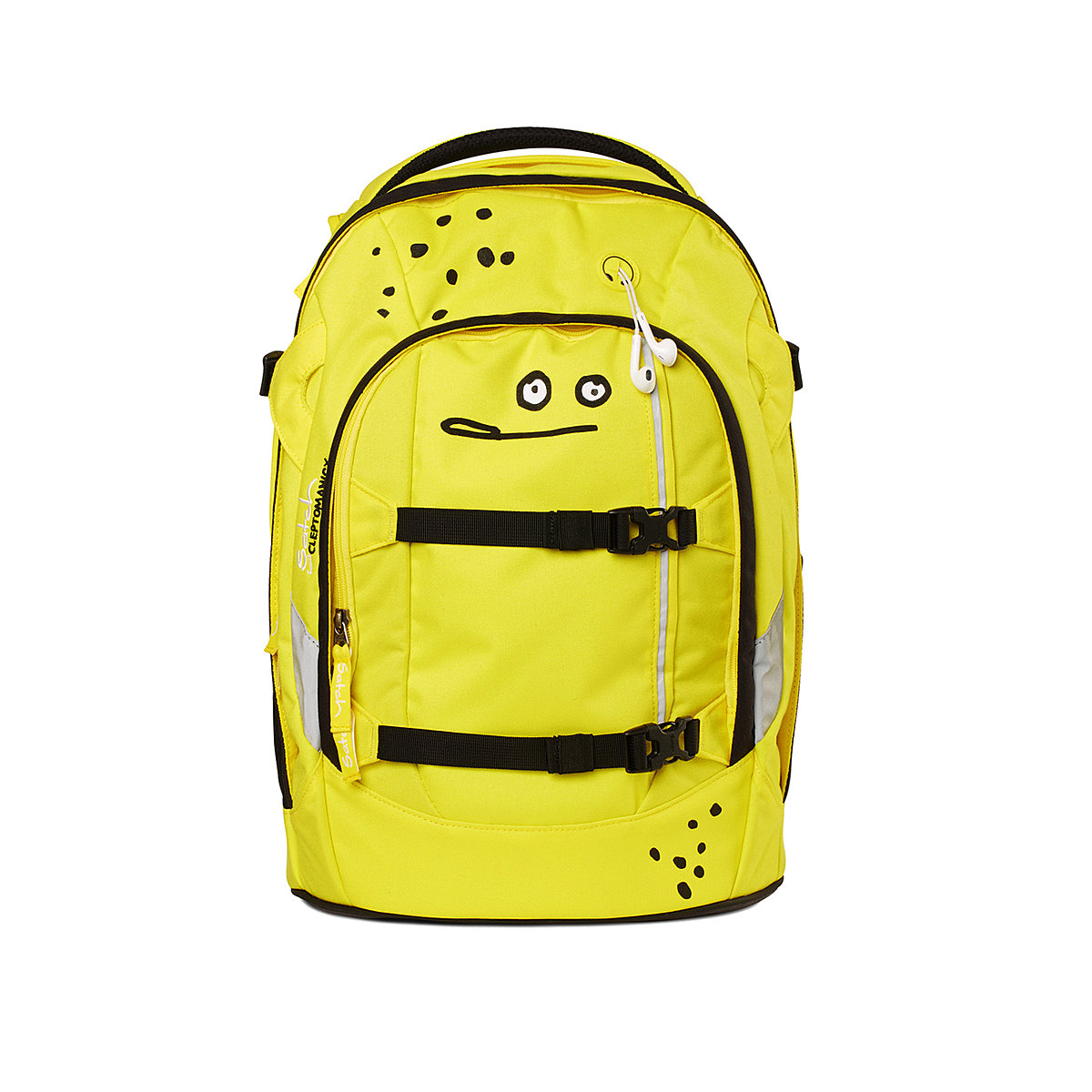 Satch Schulrucksack Cleptomanicx yellow Lemon, komplett in gelb