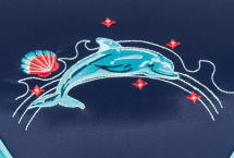 DerDieDas Glitter Dolphin Motiv Darstellung