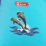 Step by Step Happy Dolphins Motiv Darstellung