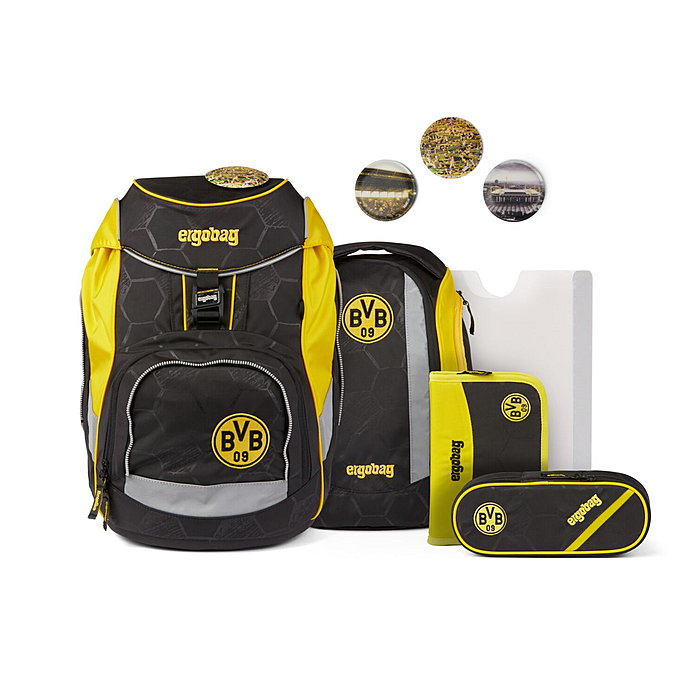 ergobag Ease Backpack L Rucksack Tasche Borussia Dortmund Schwarz Gelb Neu 