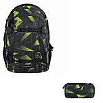 Coocazoo MATE Lime Flash Schulrucksack Set 2tlg ansehen