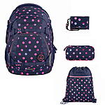 Coocazoo Mate Reflektive Moons 4tlg Schulrucksack Set ansehen