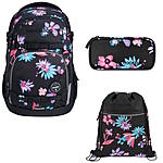 Coocazoo PORTER Floral Artnight 3tlg Schulrucksack Set ansehen