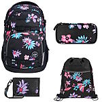 Coocazoo PORTER Floral Artnight 4tlg Schulrucksack Set ansehen