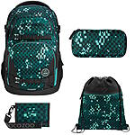 Coocazoo PORTER Pixel Blox 4tlg Schulrucksack Set ansehen