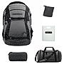 Coocazoo MATE Black Carbon Schulrucksack Set 5tlg