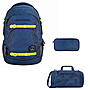 Coocazoo MATE Blue Bash Schulrucksack Set 3tlg