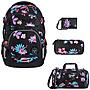 Coocazoo MATE Floral Artnight 4tlg Schulrucksack Set