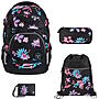 Coocazoo MATE Floral Artnight 4tlg Schulrucksack Set