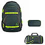 Coocazoo MATE Stone Olive Schulrucksack Set 3tlg