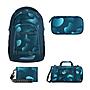Coocazoo Mate Aqua Flow Schulrucksack Set 4tlg
