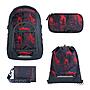 Coocazoo Mate Broken Black Schulrucksack Set 4tlg