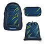 Coocazoo Mate Fast Lime Schulrucksack Set 3tlg