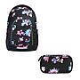 Coocazoo Mate Floral Artnight Schulrucksack Set 2tlg