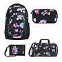 Coocazoo Mate Floral Artnight Schulrucksack Set 4tlg