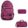 Coocazoo PORTER Berry Bubbles Schulrucksack Set 3tlg