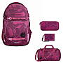 Coocazoo PORTER Berry Bubbles Schulrucksack Set 4tlg