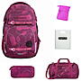 Coocazoo PORTER Berry Bubbles Schulrucksack Set 5tlg