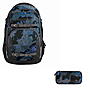 Coocazoo PORTER Blue Craft Schulrucksack Set 2tlg
