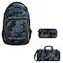Coocazoo PORTER Blue Craft Schulrucksack Set 3tlg