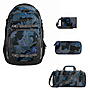 Coocazoo PORTER Blue Craft Schulrucksack Set 4tlg