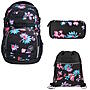 Coocazoo PORTER Floral Artnight 3tlg Schulrucksack Set