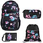 Coocazoo PORTER Floral Artnight 4tlg Schulrucksack Set