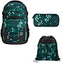 Coocazoo PORTER Pixel Blox 3tlg Schulrucksack Set