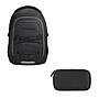 Coocazoo Porter Black Coal Schulrucksack Set 2tlg