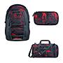 Coocazoo Porter Broken Black Schulrucksack Set 3tlg