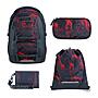 Coocazoo Porter Broken Black Schulrucksack Set 4tlg