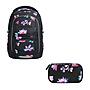 Coocazoo Porter Floral Artnight Schulrucksack Set 2tlg