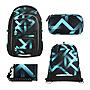 Coocazoo Porter Laser Lights Schulrucksack Set 4tlg