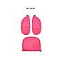 Ergobag LED Zip Set pink, pack, cubo, cubo light