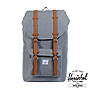 Herschel 25 Liter Rucksack Little America Grey, mit Laptopfach