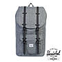 Herschel Schulrucksack Little America Raven Crosshatch Black Rubber