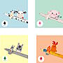 Alternativbild 3 zu Legami lschbare Gel Stifte Farm sweet farm 4tlg. Set