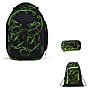 Satch Match Green Supreme 2024 3tlg Schulrucksack-Set