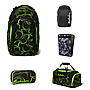 Satch Match Green Supreme 5tlg Schulrucksack-Set