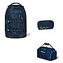 Satch Pack Blue Tech 3tlg Schulrucksack-Set