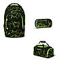 Satch Pack Green Supreme 3tlg Schulrucksack-Set