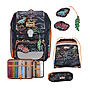 Scout Genius Flames Exklusiv Edition Safety Light Schulranzen Set