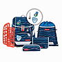 Step by Step 2IN1 PLUS Schulranzen-Set Soccer Lars, 6-teilig