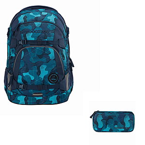  Coocazoo Mate Cloudy Camou 2tlg Schulrucksack Set 