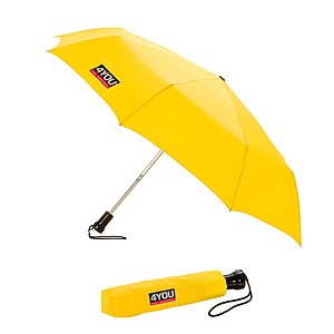 4YOU Taschenschirm / Regenschirm gelb
