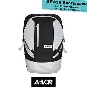 AEVOR Sportspack Foggy Black Black Rucksack