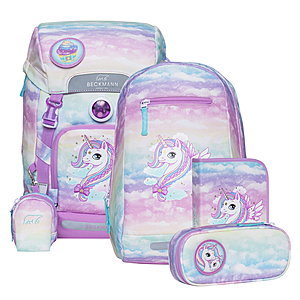 Beckmann Classic 22L Unicorn Schulrucksack 6tlg. Set