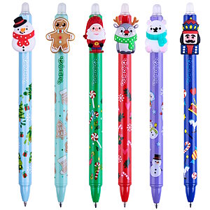 Colorino Erasable Gel Pens Weihnachten 6er Set