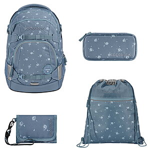 Coocazoo MATE Bloomy Daisy 4tlg Schulrucksack Set