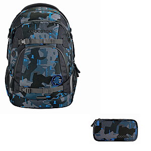 Coocazoo MATE Blue Craft Schulrucksack Set 2tlg